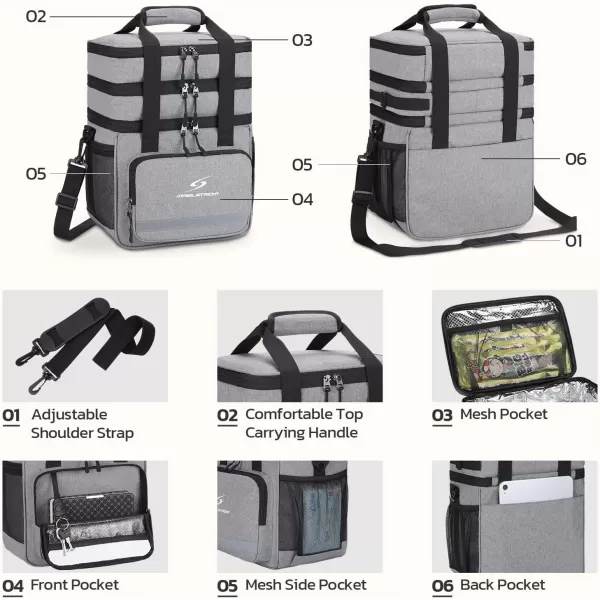 Maelstrom Lunch Box for Men,Insulated Lunch Bag Women/Men,Leakproof Lunch Cooler Bag, Lunch Tote Bag