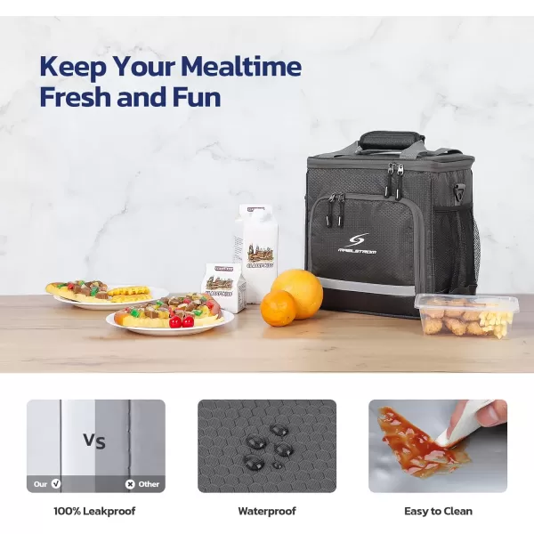 Maelstrom Lunch Box for Men,Insulated Lunch Bag Women/Men,Leakproof Lunch Cooler Bag, Lunch Tote Bag