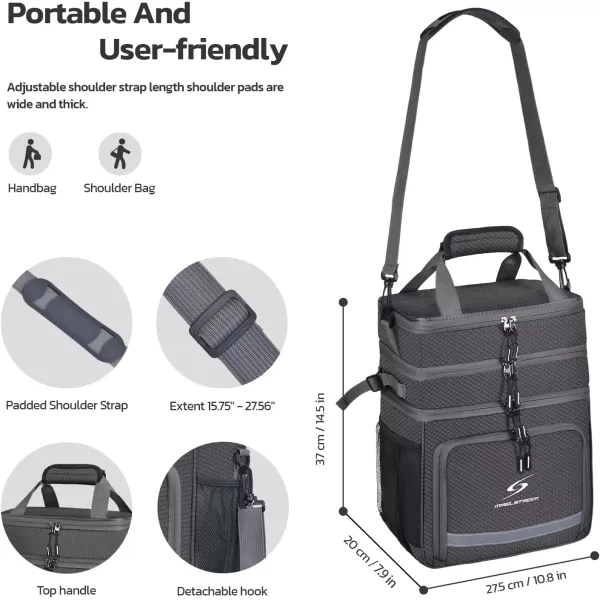 Maelstrom Lunch Box for Men,Insulated Lunch Bag Women/Men,Leakproof Lunch Cooler Bag, Lunch Tote Bag
