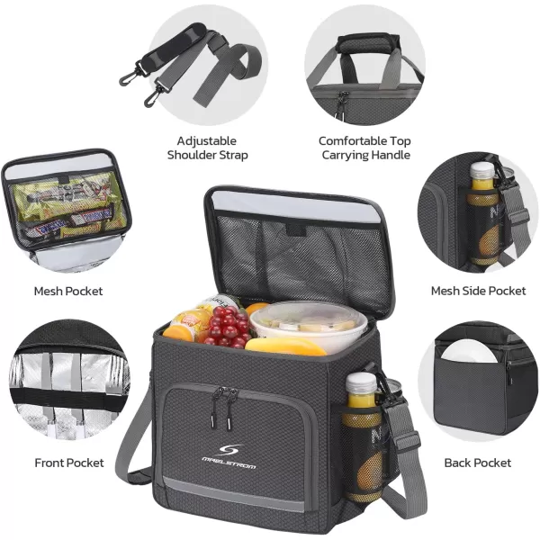 Maelstrom Lunch Box for Men,Insulated Lunch Bag Women/Men,Leakproof Lunch Cooler Bag, Lunch Tote Bag