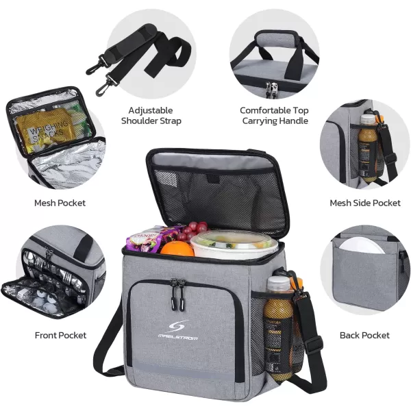 Maelstrom Lunch Box for Men,Insulated Lunch Bag Women/Men,Leakproof Lunch Cooler Bag, Lunch Tote Bag