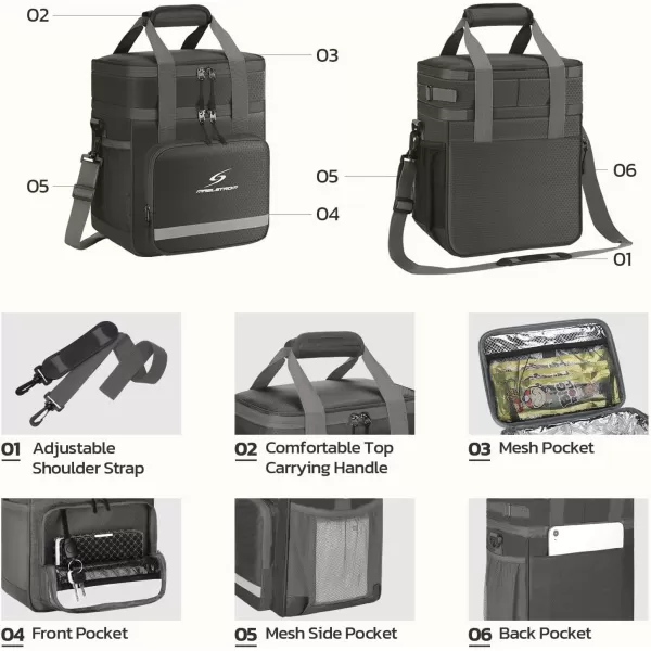 Maelstrom Lunch Box for Men,Insulated Lunch Bag Women/Men,Leakproof Lunch Cooler Bag, Lunch Tote Bag
