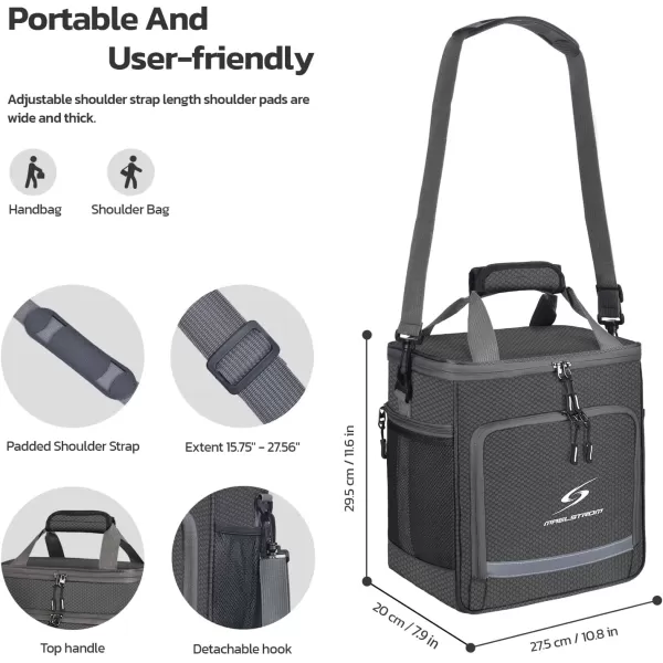 Maelstrom Lunch Box for Men,Insulated Lunch Bag Women/Men,Leakproof Lunch Cooler Bag, Lunch Tote Bag