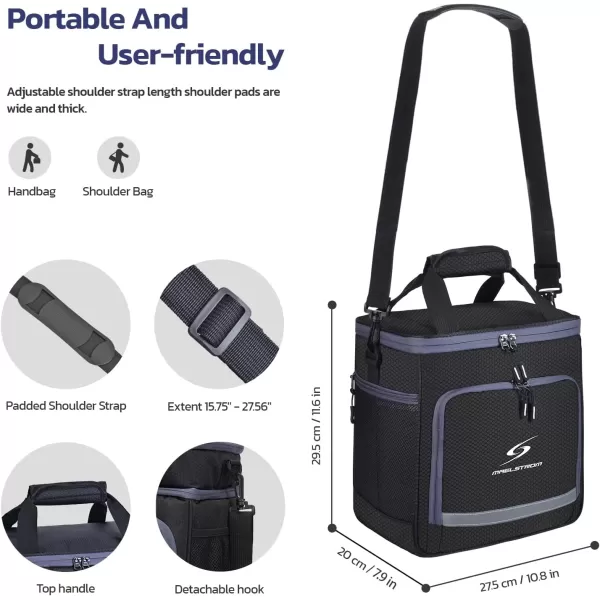 Maelstrom Lunch Box for Men,Insulated Lunch Bag Women/Men,Leakproof Lunch Cooler Bag, Lunch Tote Bag