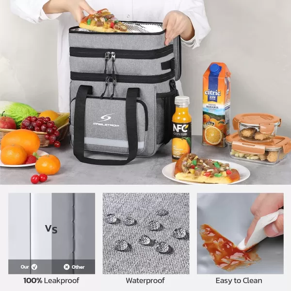 Maelstrom Lunch Box for Men,Insulated Lunch Bag Women/Men,Leakproof Lunch Cooler Bag, Lunch Tote Bag