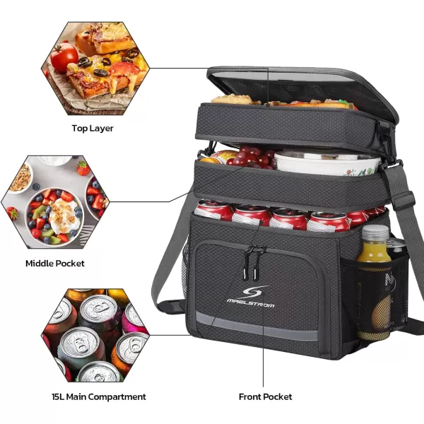 Maelstrom Lunch Box for Men,Insulated Lunch Bag Women/Men,Leakproof Lunch Cooler Bag, Lunch Tote Bag