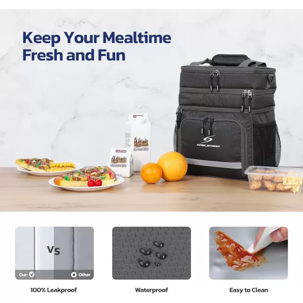 Maelstrom Lunch Box for Men,Insulated Lunch Bag Women/Men,Leakproof Lunch Cooler Bag, Lunch Tote Bag