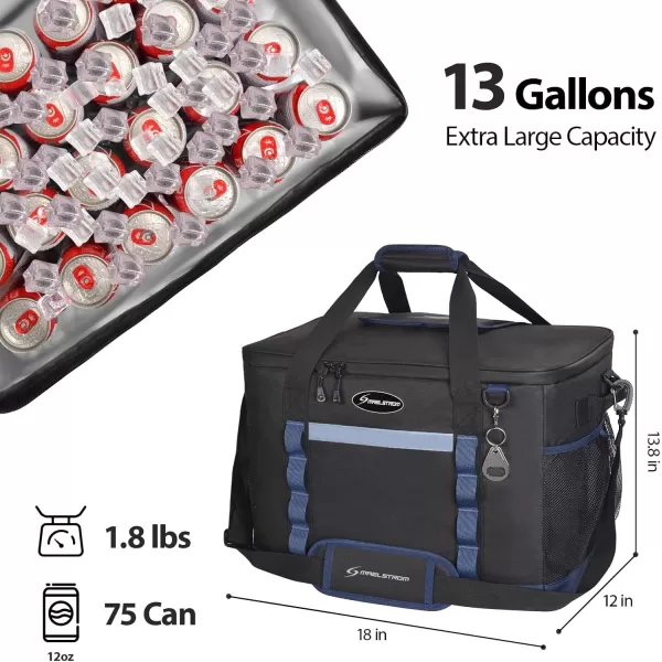 Maelstrom Soft Cooler Bag,Collapsible Soft Sided Cooler,24/30/60/75 Cans Beach Cooler,Ice Chest,Large Leakproof Camping Cooler,Portable Travel Cooler for Grocery Shopping,Camping,Road Trips
