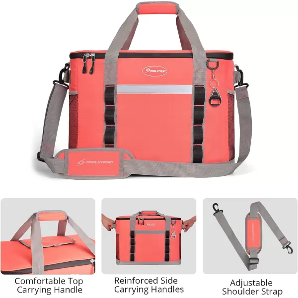 Maelstrom Soft Cooler Bag,Collapsible Soft Sided Cooler,24/30/60/75 Cans Beach Cooler,Ice Chest,Large Leakproof Camping Cooler,Portable Travel Cooler for Grocery Shopping,Camping,Road Trips