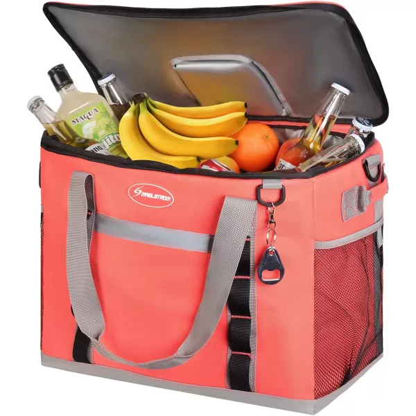 Maelstrom Soft Cooler Bag,Collapsible Soft Sided Cooler,24/30/60/75 Cans Beach Cooler,Ice Chest,Large Leakproof Camping Cooler,Portable Travel Cooler for Grocery Shopping,Camping,Road Trips