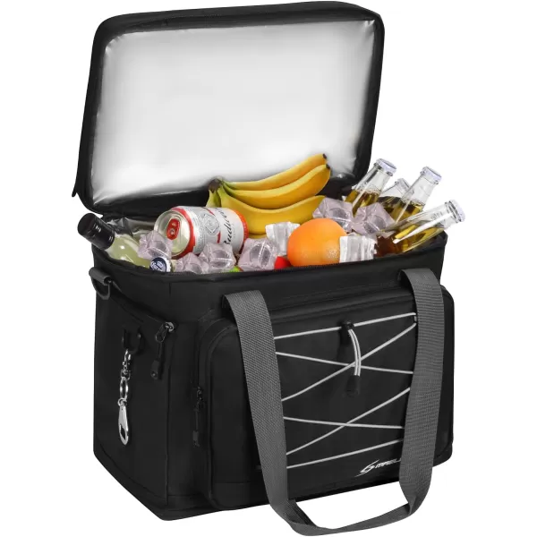 Maelstrom Soft Cooler Bag,Collapsible Soft Sided Cooler,24/30/60/75 Cans Beach Cooler,Ice Chest,Large Leakproof Camping Cooler,Portable Travel Cooler for Grocery Shopping,Camping,Road Trips