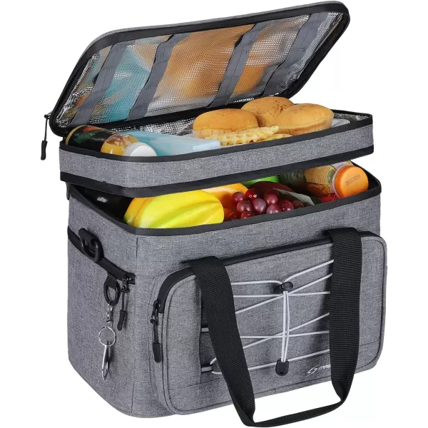 Maelstrom Soft Cooler Bag,Collapsible Soft Sided Cooler,24/30/60/75 Cans Beach Cooler,Ice Chest,Large Leakproof Camping Cooler,Portable Travel Cooler for Grocery Shopping,Camping,Road Trips