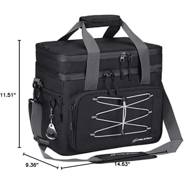 Maelstrom Soft Cooler Bag,Collapsible Soft Sided Cooler,24/30/60/75 Cans Beach Cooler,Ice Chest,Large Leakproof Camping Cooler,Portable Travel Cooler for Grocery Shopping,Camping,Road Trips