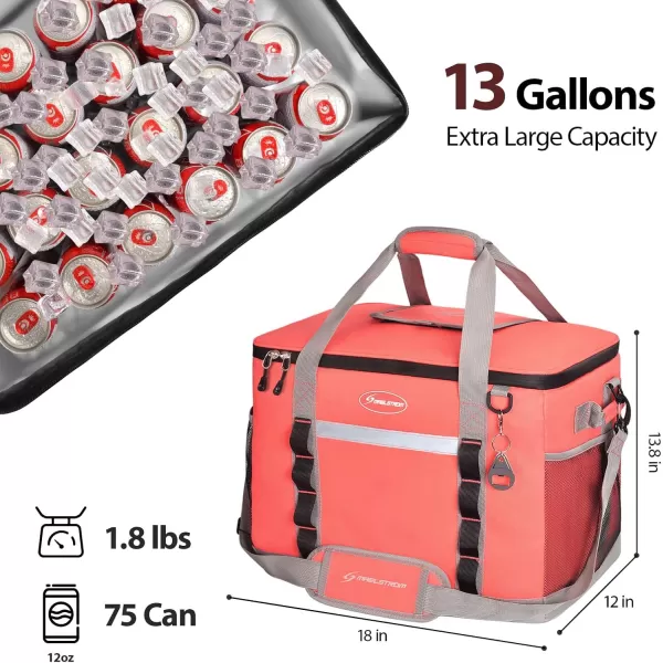 Maelstrom Soft Cooler Bag,Collapsible Soft Sided Cooler,24/30/60/75 Cans Beach Cooler,Ice Chest,Large Leakproof Camping Cooler,Portable Travel Cooler for Grocery Shopping,Camping,Road Trips