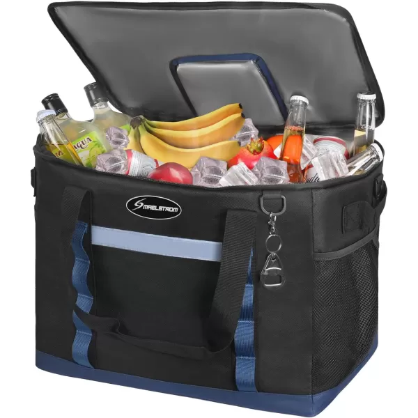 Maelstrom Soft Cooler Bag,Collapsible Soft Sided Cooler,24/30/60/75 Cans Beach Cooler,Ice Chest,Large Leakproof Camping Cooler,Portable Travel Cooler for Grocery Shopping,Camping,Road Trips