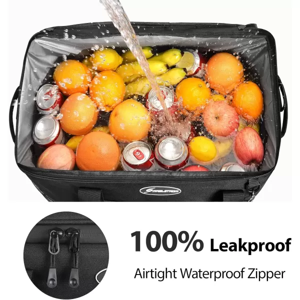 Maelstrom Soft Cooler Bag,Collapsible Soft Sided Cooler,24/30/60/75 Cans Beach Cooler,Ice Chest,Large Leakproof Camping Cooler,Portable Travel Cooler for Grocery Shopping,Camping,Road Trips