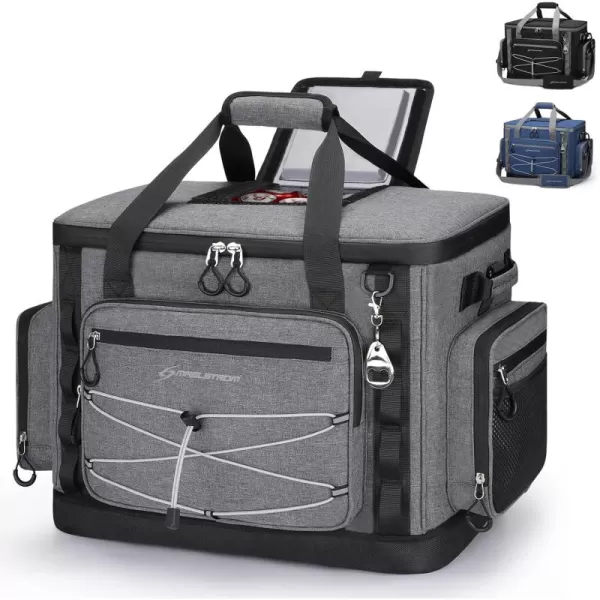 Maelstrom 80 Can Soft Sided Cooler Bag, Insulated Hard-Bottom, Leakproof, Portable, 72L Capacity, Black