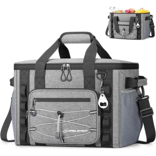 Maelstrom 80 Can Soft Sided Cooler Bag, Insulated Hard-Bottom, Leakproof, Portable, 72L Capacity, Black