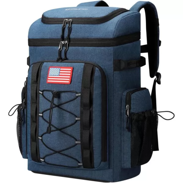 Maelstrom Backpack Cooler,Soft Lightweight Leakproof Cooler Backpack,35 Can Insulated Cooler Bag,Keeps 35 Cans Hot/Cold for Up to 16 Hours,Waterproof Lunch Backpack for Men Women-Blue