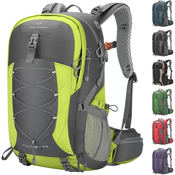 Maelstrom Hiking Backpack,Camping Backpack,40L Waterproof Hiking Daypack with Rain Cover,Lightweight Travel Backpack,Red