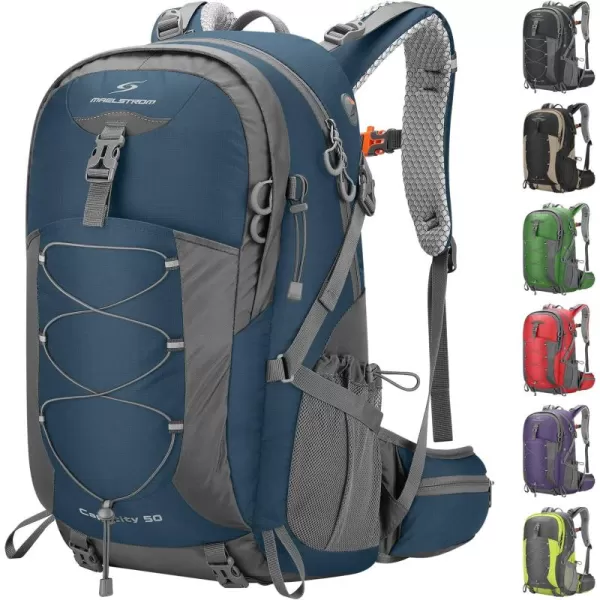 Maelstrom Hiking Backpack,Camping Backpack,40L Waterproof Hiking Daypack with Rain Cover,Lightweight Travel Backpack,Red