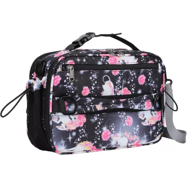 Maelstrom Lunch Box Kids,Expandable Kids Lunch Box,Insulated Lunch Bag for Kids,Reusable Lunch Tote Bag for Boy/Girl,9L,Balloon Unicorn 