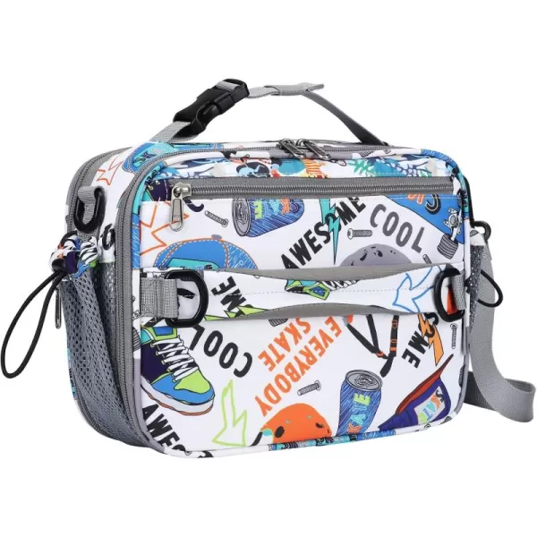 Maelstrom Lunch Box Kids,Expandable Kids Lunch Box,Insulated Lunch Bag for Kids,Reusable Lunch Tote Bag for Boy/Girl,9L,Balloon Unicorn 
