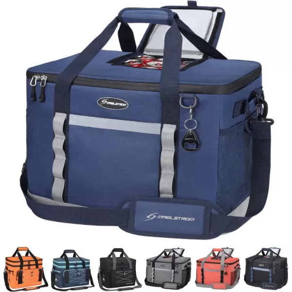 Maelstrom Soft Cooler Bag,Collapsible Soft Sided Cooler,24/30/60/75 Cans Beach Cooler,Ice Chest,Large Leakproof Camping Cooler,Portable Travel Cooler for Grocery Shopping,Camping,Road Trips