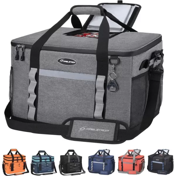 Maelstrom Soft Cooler Bag,Collapsible Soft Sided Cooler,24/30/60/75 Cans Beach Cooler,Ice Chest,Large Leakproof Camping Cooler,Portable Travel Cooler for Grocery Shopping,Camping,Road Trips