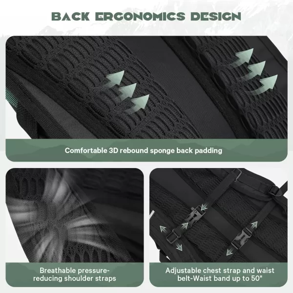 imageMaelstrom Hydration Backpack Hiking Backpack with 2L3L Water Bladder High Flow Bite Valve Water Backpack Lightweight1Black