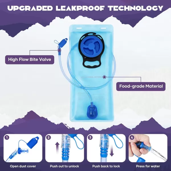 imageMaelstrom Hydration Backpack Hiking Backpack with 2L3L Water Bladder High Flow Bite Valve Water Backpack Lightweight5Purple