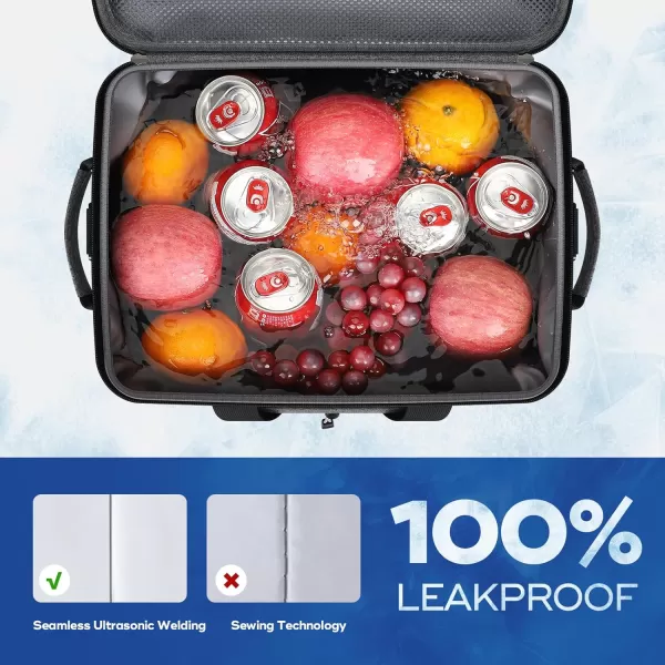 imageMaelstrom Soft Cooler BagSoft Sided Cooler3040 Cans Collapsible CoolerInsulated Ice ChestLarge Leakproof Camping CoolerPortable Travel Cooler for KayakingBeach2Gray
