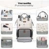 imageMaelstrom Travel Backpack for Women MenLaptop Backpack Fits 156173 Inch Laptop NurseTeacherWork Bag with Insulated Lunch BoxWater Resistant Carry On BackpackGrayBeigeGraybeige