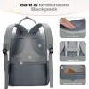 imageMaelstrom Travel Backpack for Women MenLaptop Backpack Fits 156173 Inch Laptop NurseTeacherWork Bag with Insulated Lunch BoxWater Resistant Carry On BackpackGrayBeigeGraybeige