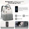 imageMaelstrom Travel Backpack for Women MenLaptop Backpack Fits 156173 Inch Laptop NurseTeacherWork Bag with Insulated Lunch BoxWater Resistant Carry On BackpackGrayBeigeGraybeige