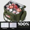imageMaelstrom Tactical Lunch Box 23 L Insulated Lunch Bag for Men Expandable Double Deck Lunch Cooler BagLarge Leakproof Soft Lunch Tote with Detachable MOLLE Bags for Adult Women WorkPicnicArmy Green
