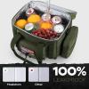 imageMaelstrom Tactical Lunch Box 23 L Insulated Lunch Bag for Men Expandable Double Deck Lunch Cooler BagLarge Leakproof Soft Lunch Tote with Detachable MOLLE Bags for Adult Women WorkPicnicArmy Green