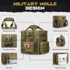 imageMaelstrom Tactical Lunch Box 23 L Insulated Lunch Bag for Men Expandable Double Deck Lunch Cooler BagLarge Leakproof Soft Lunch Tote with Detachable MOLLE Bags for Adult Women WorkPicnicKhaki