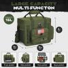 imageMaelstrom Tactical Lunch Box 23 L Insulated Lunch Bag for Men Expandable Double Deck Lunch Cooler BagLarge Leakproof Soft Lunch Tote with Detachable MOLLE Bags for Adult Women WorkPicnicArmy Green