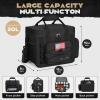 imageMaelstrom Tactical Lunch Box 23 L Insulated Lunch Bag for Men Expandable Double Deck Lunch Cooler BagLarge Leakproof Soft Lunch Tote with Detachable MOLLE Bags for Adult Women WorkPicnicBlack