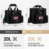 imageMaelstrom Tactical Lunch Box 23 L Insulated Lunch Bag for Men Expandable Double Deck Lunch Cooler BagLarge Leakproof Soft Lunch Tote with Detachable MOLLE Bags for Adult Women WorkPicnicBlack