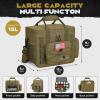 imageMaelstrom Tactical Lunch Box 23 L Insulated Lunch Bag for Men Expandable Double Deck Lunch Cooler BagLarge Leakproof Soft Lunch Tote with Detachable MOLLE Bags for Adult Women WorkPicnicKhaki