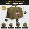 imageMaelstrom Tactical Lunch Box 23 L Insulated Lunch Bag for Men Expandable Double Deck Lunch Cooler BagLarge Leakproof Soft Lunch Tote with Detachable MOLLE Bags for Adult Women WorkPicnicKhaki