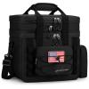 imageMaelstrom Tactical Lunch Box 23 L Insulated Lunch Bag for Men Expandable Double Deck Lunch Cooler BagLarge Leakproof Soft Lunch Tote with Detachable MOLLE Bags for Adult Women WorkPicnicBlack