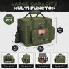 imageMaelstrom Tactical Lunch Box 23 L Insulated Lunch Bag for Men Expandable Double Deck Lunch Cooler BagLarge Leakproof Soft Lunch Tote with Detachable MOLLE Bags for Adult Women WorkPicnicArmy Green