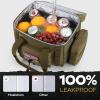 imageMaelstrom Tactical Lunch Box 23 L Insulated Lunch Bag for Men Expandable Double Deck Lunch Cooler BagLarge Leakproof Soft Lunch Tote with Detachable MOLLE Bags for Adult Women WorkPicnicKhaki