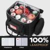imageMaelstrom Tactical Lunch Box 23 L Insulated Lunch Bag for Men Expandable Double Deck Lunch Cooler BagLarge Leakproof Soft Lunch Tote with Detachable MOLLE Bags for Adult Women WorkPicnicBlack