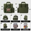 imageMaelstrom Tactical Lunch Box 23 L Insulated Lunch Bag for Men Expandable Double Deck Lunch Cooler BagLarge Leakproof Soft Lunch Tote with Detachable MOLLE Bags for Adult Women WorkPicnicArmy Green