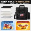 imageMaelstrom Tactical Lunch Box 23 L Insulated Lunch Bag for Men Expandable Double Deck Lunch Cooler BagLarge Leakproof Soft Lunch Tote with Detachable MOLLE Bags for Adult Women WorkPicnicBlack