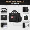 imageMaelstrom Tactical Lunch Box 23 L Insulated Lunch Bag for Men Expandable Double Deck Lunch Cooler BagLarge Leakproof Soft Lunch Tote with Detachable MOLLE Bags for Adult Women WorkPicnicBlack
